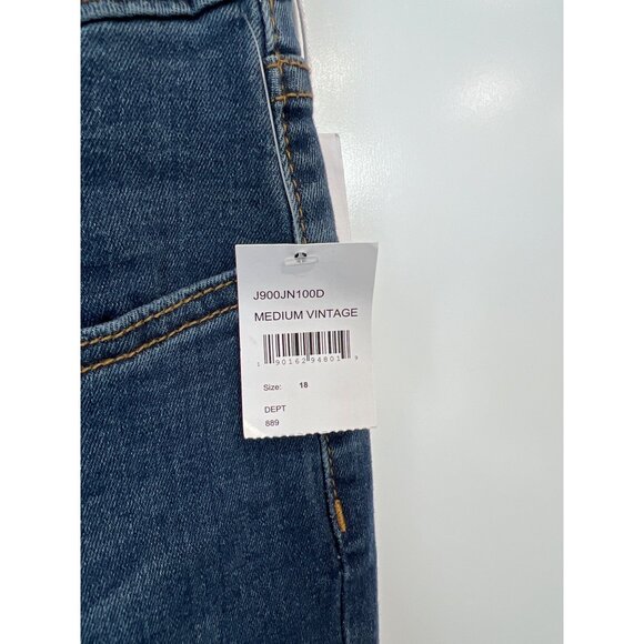 Joes The Brixton Straight Narrow Jean Size 18 Distressed Medium Vintage Blue NEW - Picture 4 of 13